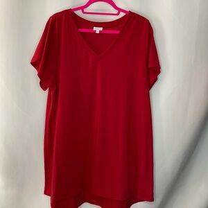 Red Christy Tunic, 2XL